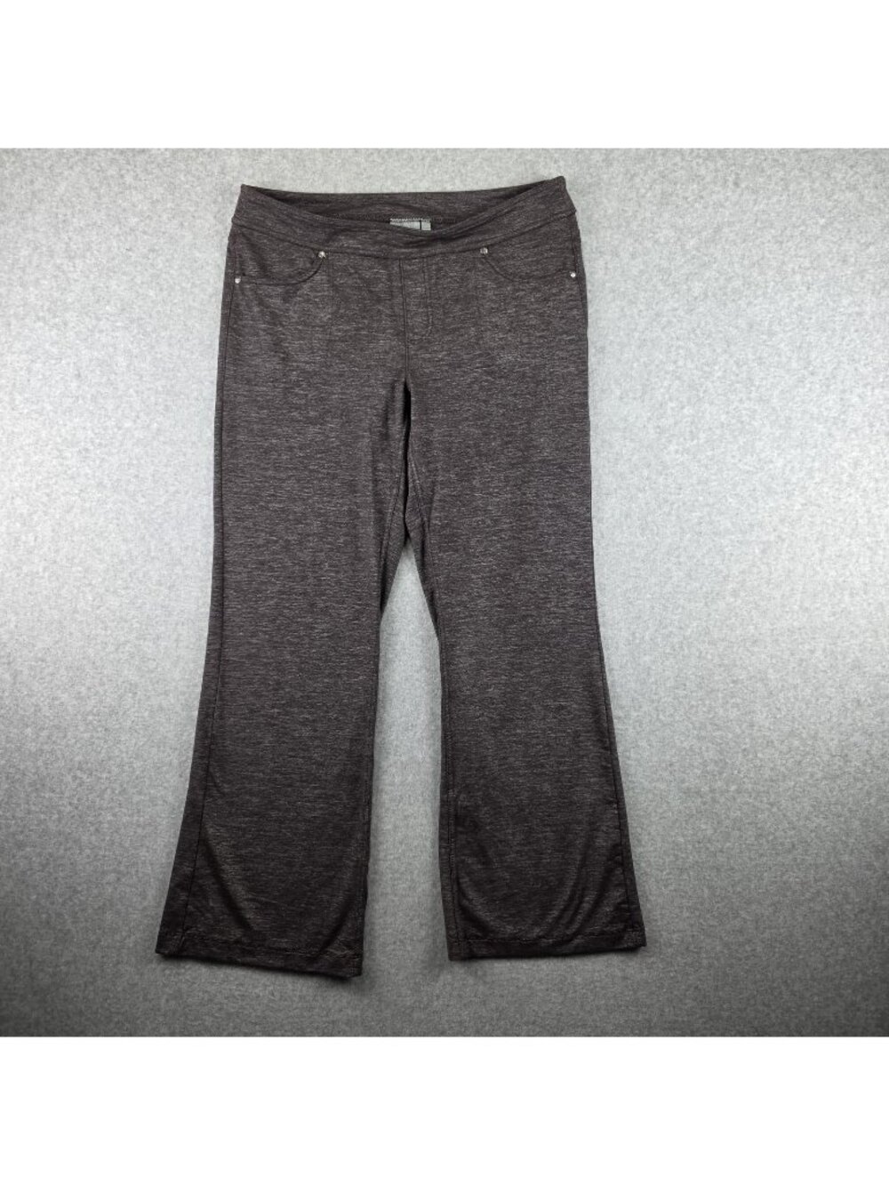 Athleta Pants Womens L Purple Heathered Bootcut Yoga Pull On Stretch